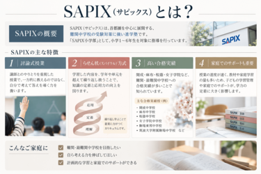 【難関校合格】サピックス 6年 社会 フルセット 難関校ならSAPIX」は正解？ わが家がSAPIXを選んだ4つの理由