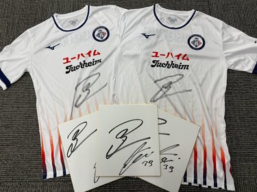 合計5名】岡崎慎司＆乾貴士Wサイン入り色紙、”激レア”バサラマインツ